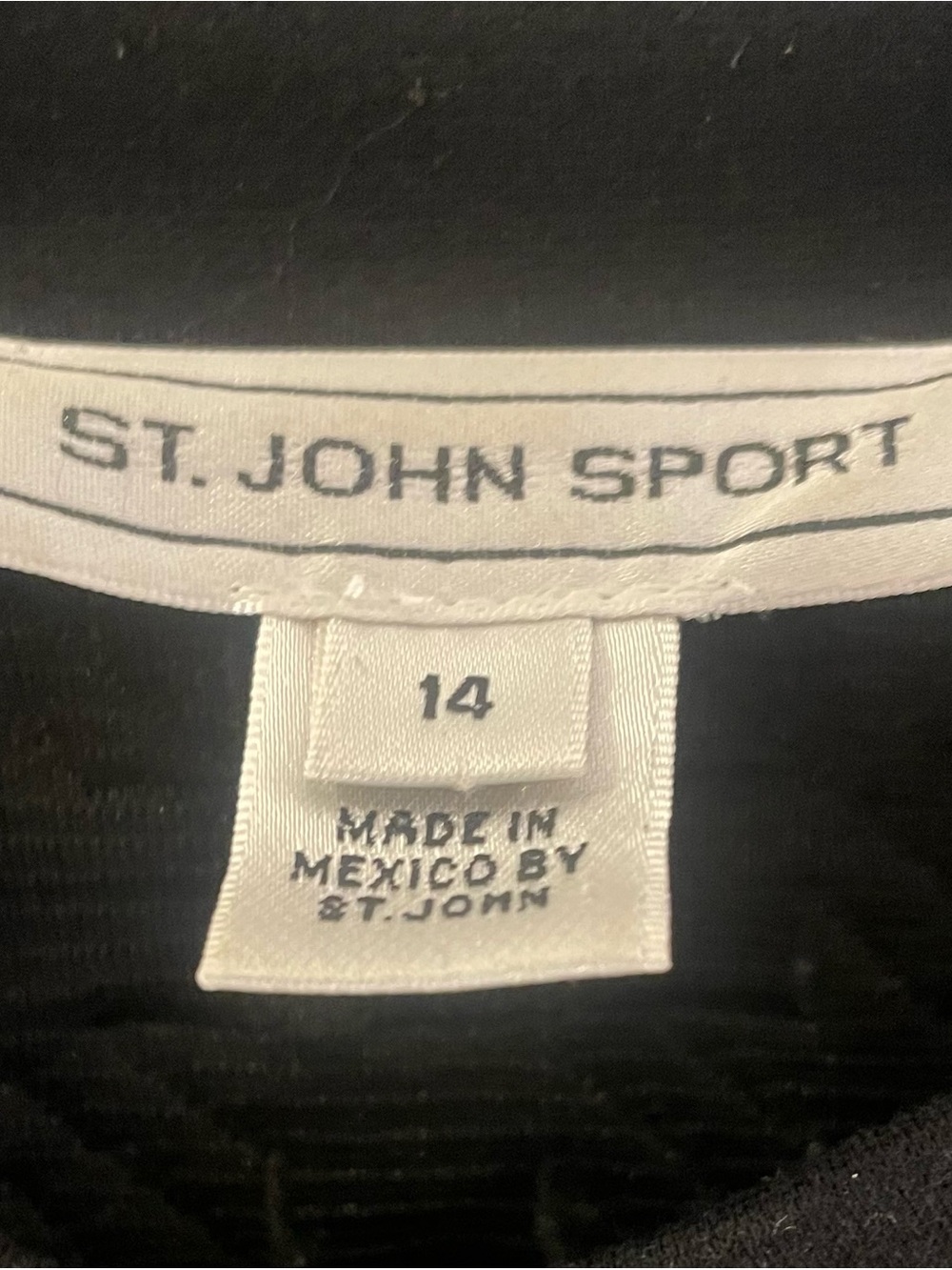 St. John Soort Black Quilted Bomber Jacket with Gold Zip - Picture 4 of 5